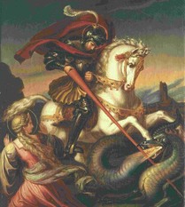 St. George Slaying the Dragon, Carl Joseph Begas - 1828